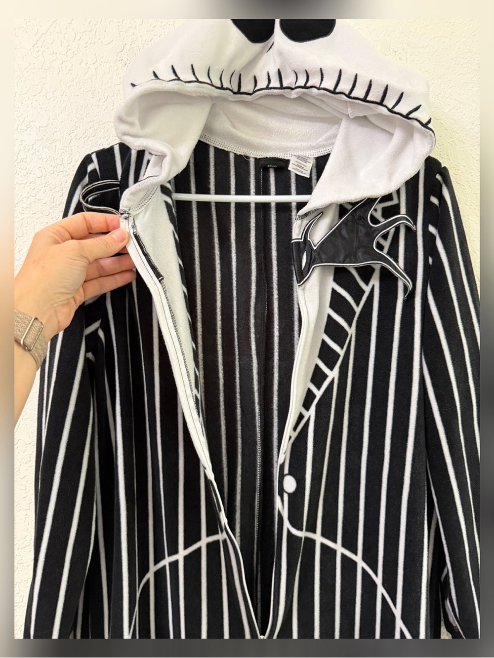 Disney The Nightmare Before Christmas Jack Skellington Onesie Costume - L - Picture 5 of 10